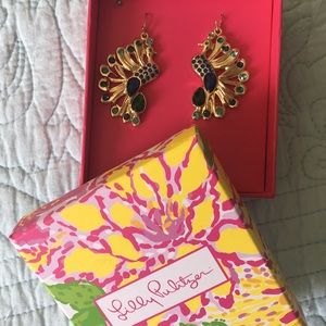 Lilly Pulitzer peacock earrings